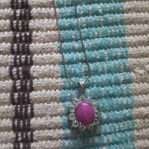 RARE Red Borneo Crystal Agate necklace